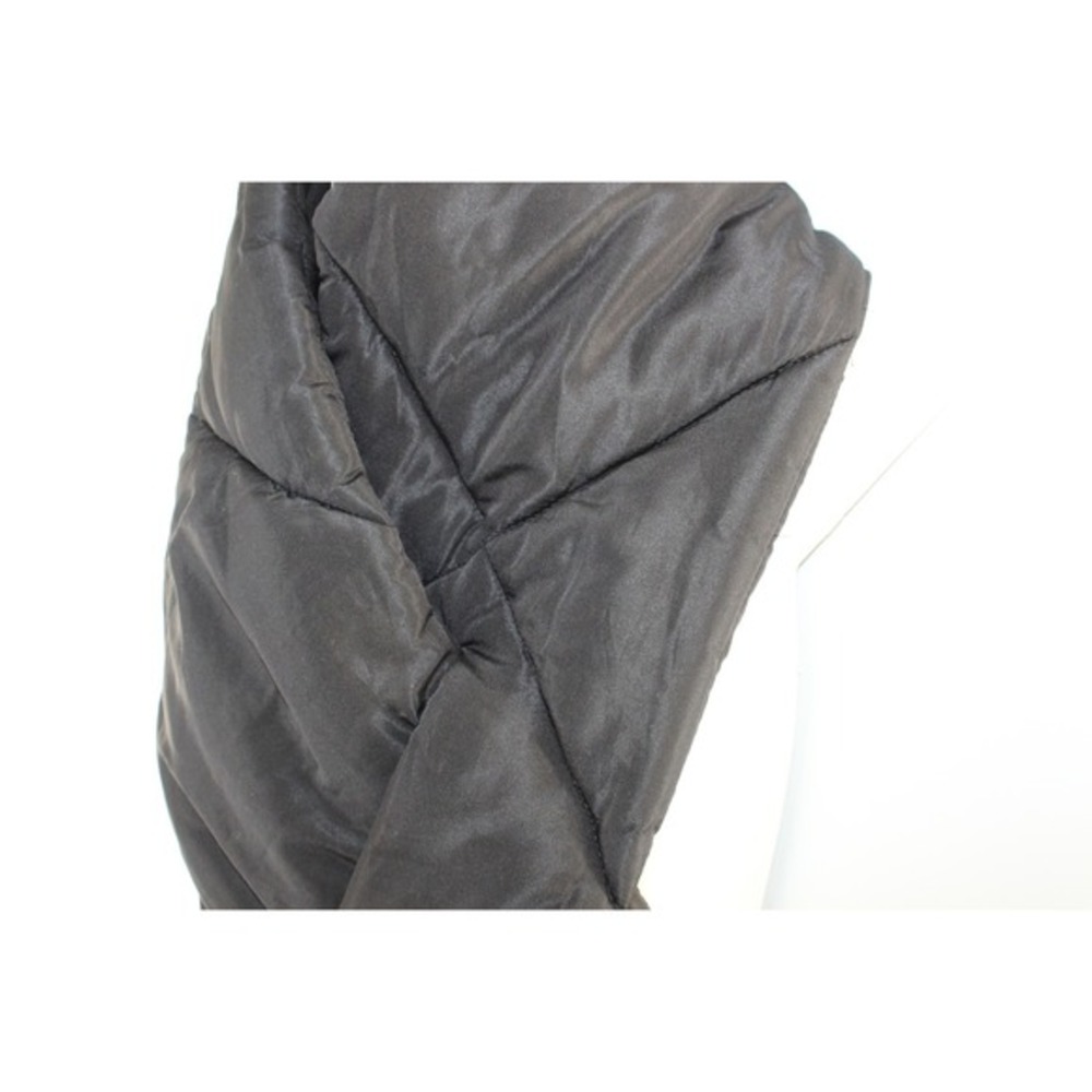 Bebe Puffer Scarf Quilted Pull-Through Winter Wrap OS Black - Picture 5 of 6